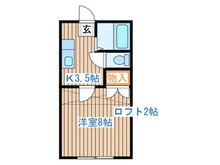 ホワイトキャッスル富田の物件間取画像